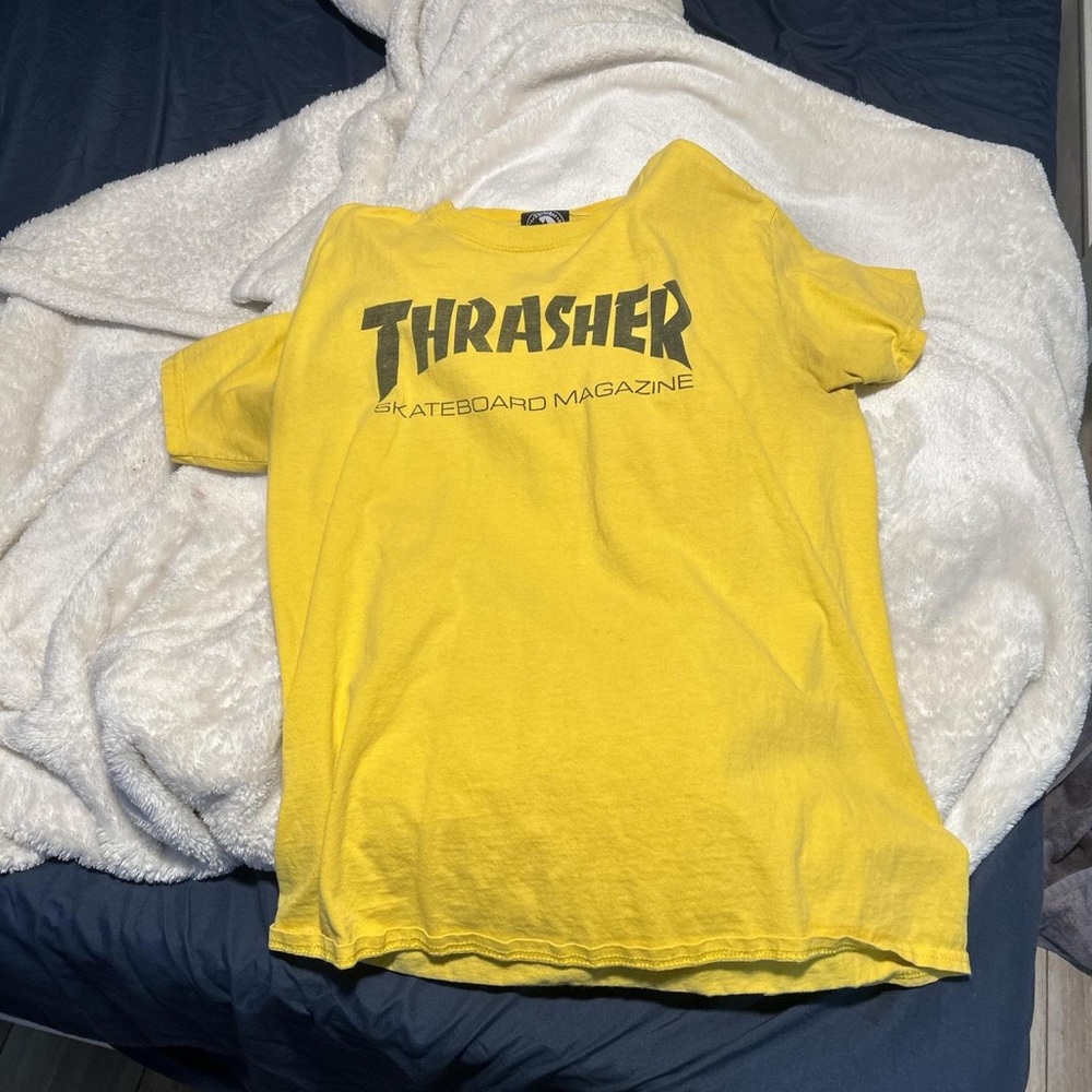 Thrasher Men's Yellow Skate Tee